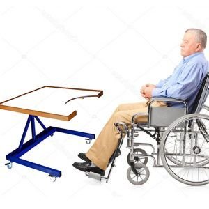 mesa para silla de ruedas