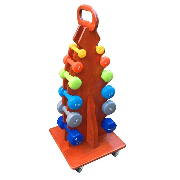 Rack de mancuernas